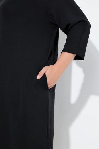 Plus size veliki brojevi Haljina midi 3/4 rukava za punije