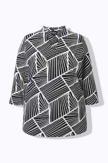 Plus size veliki brojevi Majica 3/4 rukava V ovratnika za punije