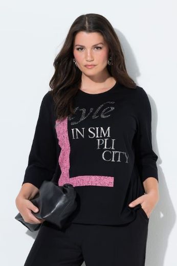 Plus size veliki brojevi Majica 3/4 rukava okruglog ovratnika za punije