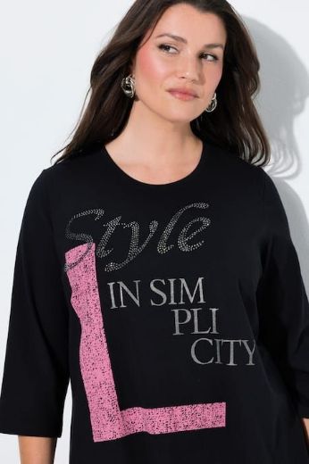 Plus size veliki brojevi Majica 3/4 rukava okruglog ovratnika za punije