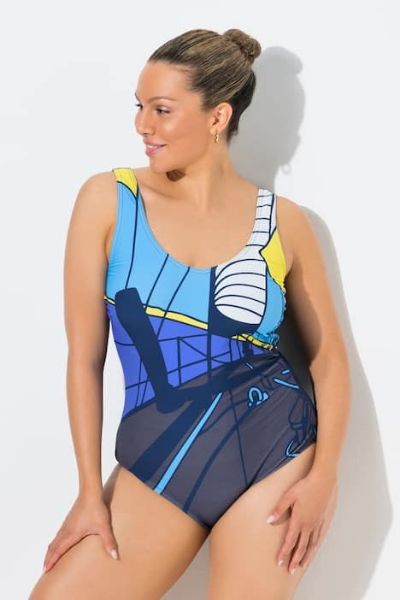 Veliki brojevi Kupaći kostim jednodijelni moda za punije