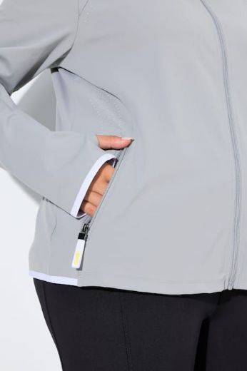 Plus size veliki brojevi Trenirka gornji dio s patentnim zatvaračem za punije