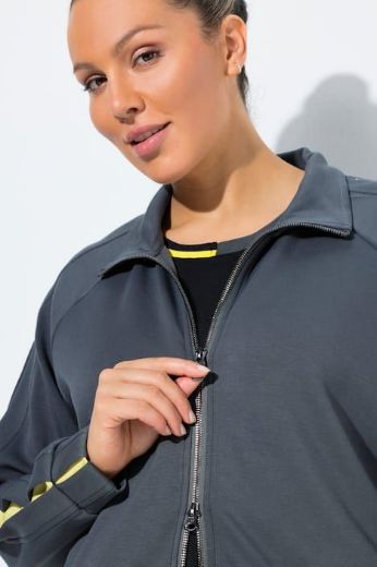 Plus size veliki brojevi Trenirka gornji dio s patentnim zatvaračem za punije