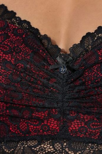 Plus size veliki brojevi Grudnjak bez žice s dodatkom ukrasne čipke za punije