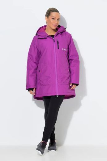 Plus size veliki brojevi Jakna dužeg kroja s patentnim zatvaračem i kapuljačom za punije