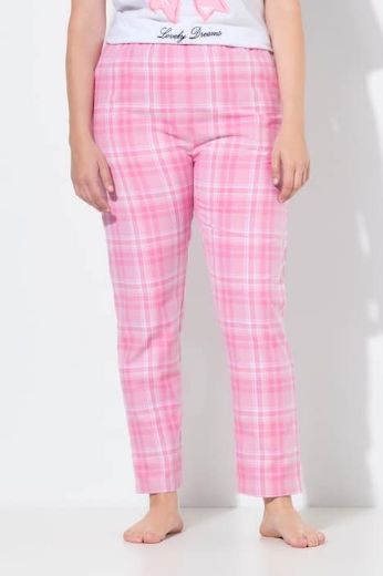 Plus size veliki brojevi Pidžama dugih kariranih nogavica za punije