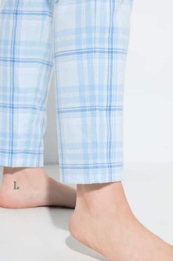 Plus size veliki brojevi Pidžama dugih kariranih nogavica za punije