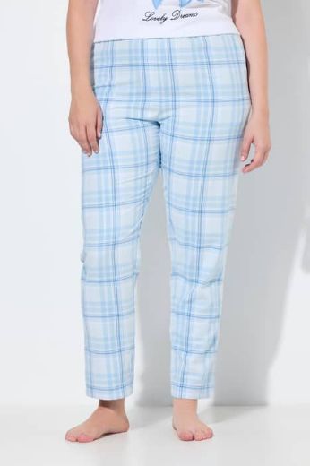 Plus size veliki brojevi Pidžama dugih kariranih nogavica za punije