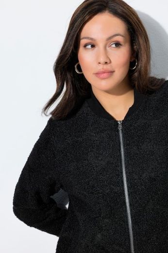 Plus size veliki brojevi Jakna lagana dugih rukava s patentnim zatvaračem za punije