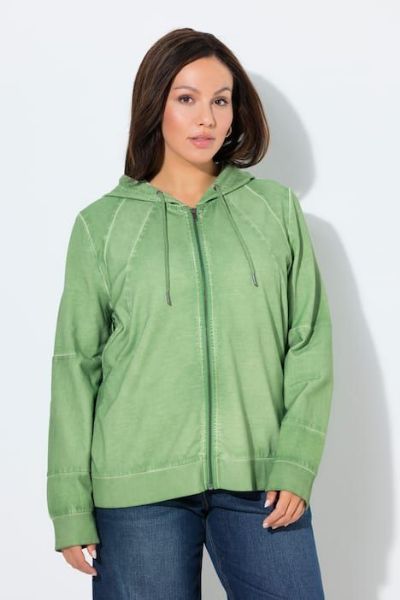 Veliki brojevi Majica dugih rukava s patentnim zatvaračem i kapuljačom moda za punije