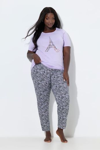 Plus size veliki brojevi Pidžama kratkih rukava i dugih nogavica za punije