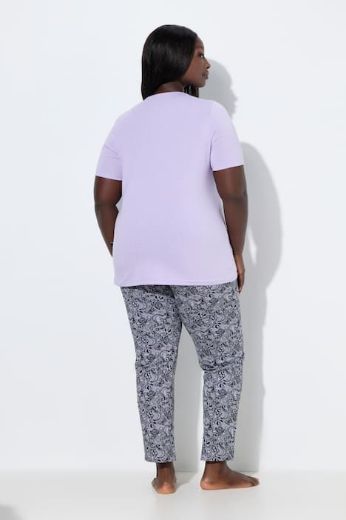 Plus size veliki brojevi Pidžama kratkih rukava i dugih nogavica za punije