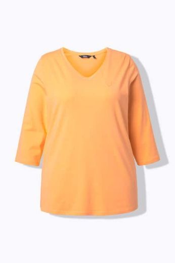 Plus size veliki brojevi Majica 3/4 rukava V ovratnika za punije