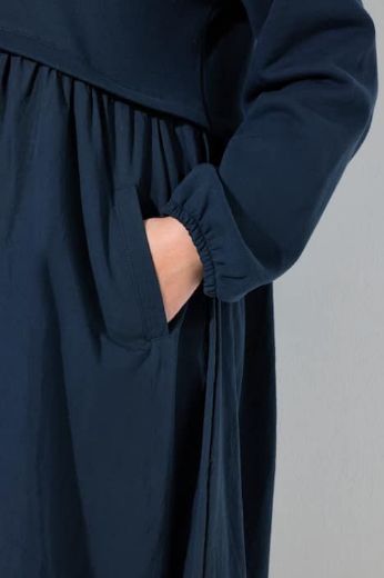 Plus size veliki brojevi Haljina maxi dugih rukava za punije