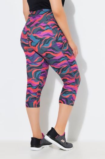 Plus size veliki brojevi Tajice 3/4 nogavica visokog struka za punije