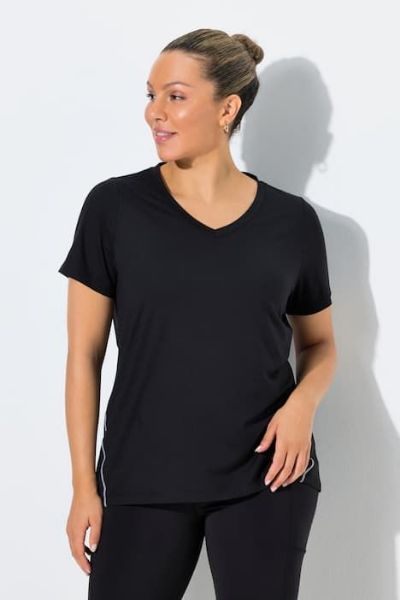 Veliki brojevi Majica kratkih rukava V ovratnika moda za punije