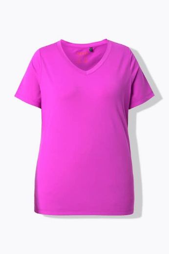 Plus size veliki brojevi Majica kratkih rukava V ovratnika za punije