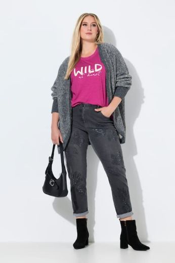 Plus size veliki brojevi Traperice povišenog struka za punije