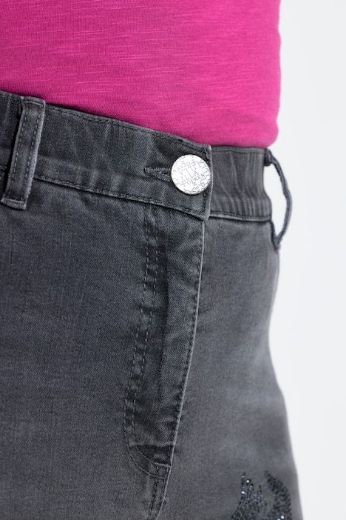 Plus size veliki brojevi Traperice povišenog struka za punije