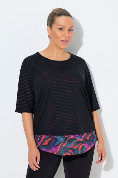 Veliki brojevi Majica sportska 3/4 rukava moda za punije