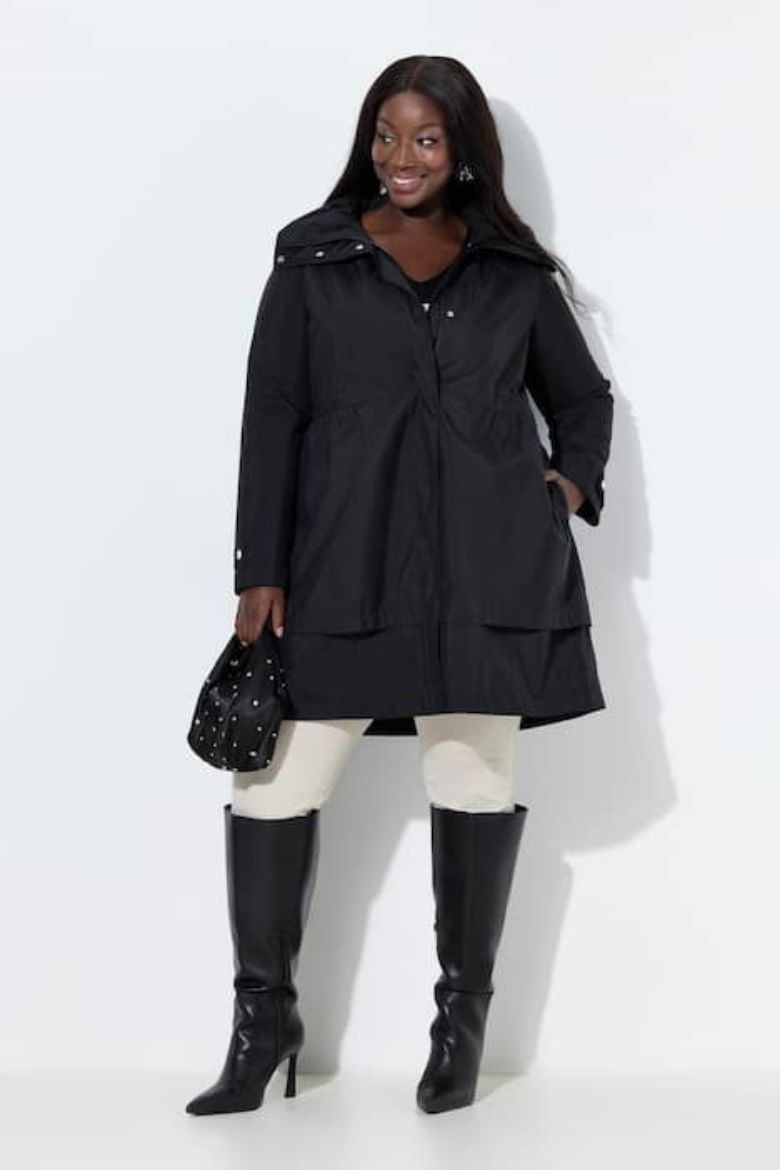 Plus size veliki brojevi Jakna vodootporna A kroja za punije