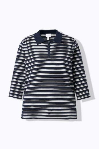 Plus size veliki brojevi Majica Polo 3/4 rukava za punije