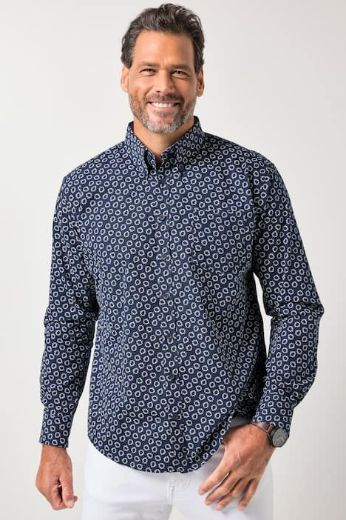 Plus size veliki brojevi Košulja dugih rukava cvjetnog uzorka za punije