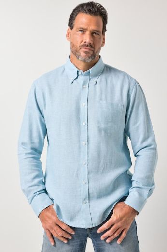 Plus size veliki brojevi Košulja dugih rukava uskog kroja za punije