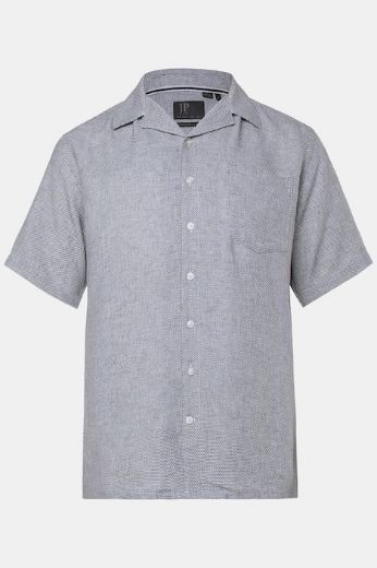 Plus size veliki brojevi Košulja kratkih rukava lanena uskog kroja za punije