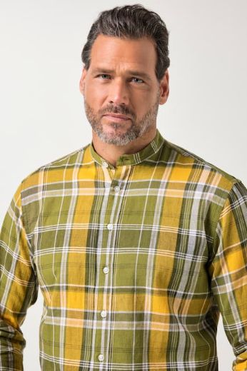 Plus size veliki brojevi Košulja dugih rukava karirana za punije