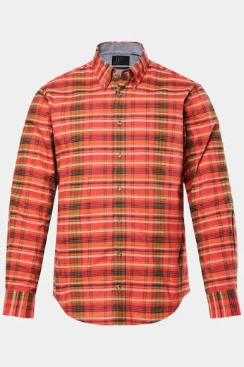 Plus size veliki brojevi Košulja dugih rukava karirana za punije