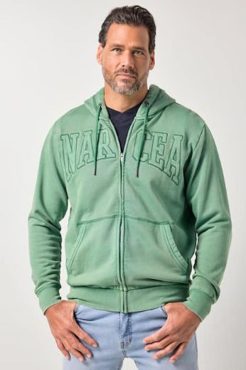 Plus size veliki brojevi Majica dugih rukava sa kapuljačom i patentnim zatvaračem za punije