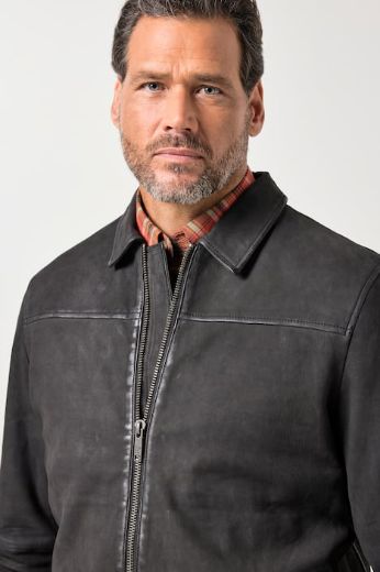 Plus size veliki brojevi Jakna kožna sa patentnim zatvaračem za punije