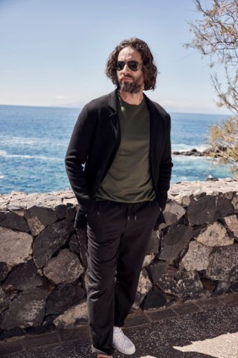 Plus size veliki brojevi Hlače lanene s vezanjem u struku za punije