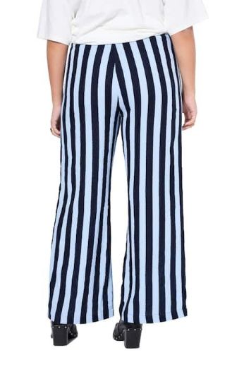 Plus size veliki brojevi Hlače od muslina širokih nogavica za punije