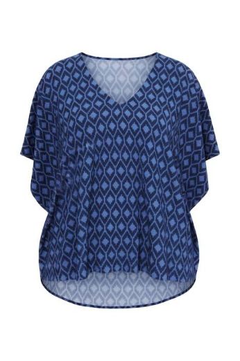 Plus size veliki brojevi Bluza kratkih rukava V ovratnika za punije