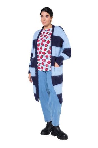 Plus size veliki brojevi Kardigan dužeg kroja za punije