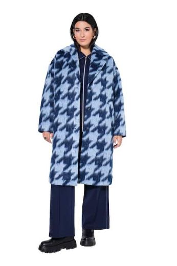 Plus size veliki brojevi Kaput na kopčanje šireg kroja za punije