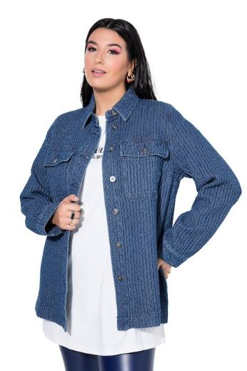 Plus size veliki brojevi Košulja dugih rukava šireg kroja za punije