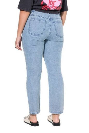 Plus size veliki brojevi Traperice visokog struka za punije