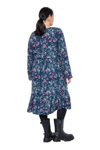 Plus size veliki brojevi Haljina maxi  dugih rukava V ovratnika za punije