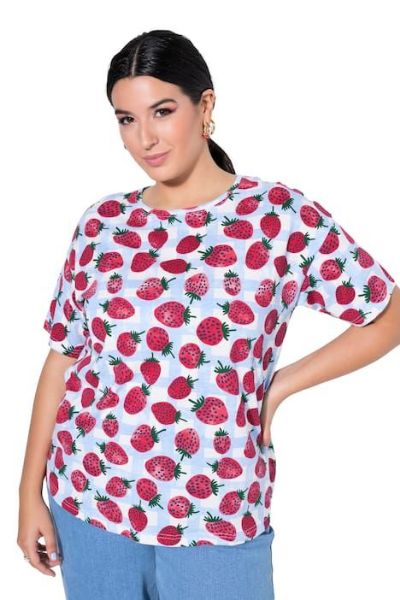 Veliki brojevi Majica kratkih rukava šireg kroja moda za punije