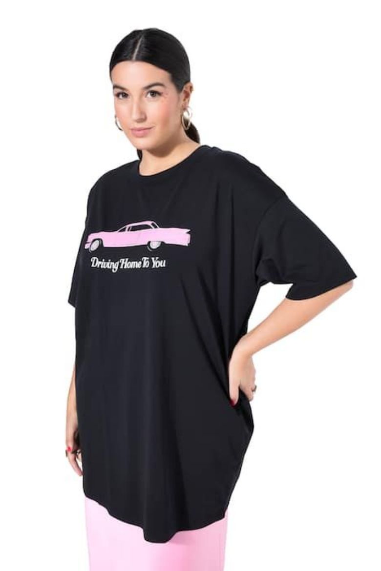 Plus size veliki brojevi Majica kratkih rukava šireg kroja za punije