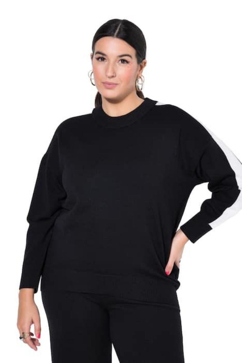 Plus size veliki brojevi Pulover dugih rukava šireg kroja za punije