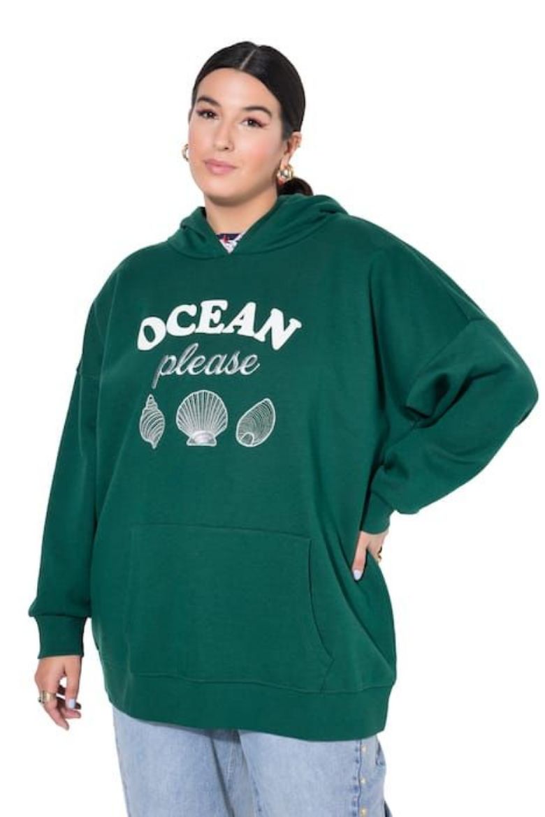 Plus size veliki brojevi Majica dugih rukava sa kapuljačom za punije