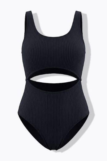 Plus size veliki brojevi Kupaći kostim jednodijelni s otvorima za punije