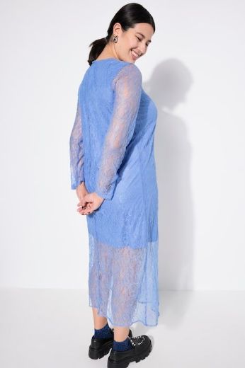 Plus size veliki brojevi Haljina s dodatkom čipke za punije