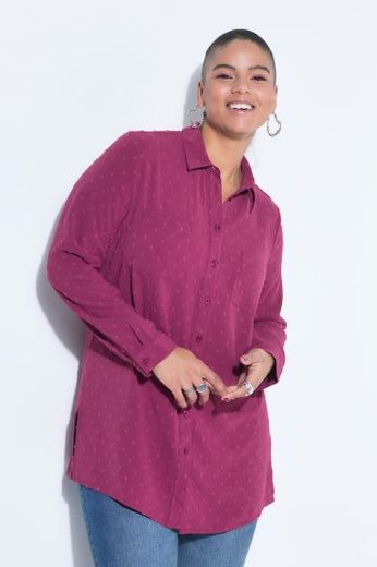 Plus size veliki brojevi Bluza s dugim rukavima ravnog kroja za punije