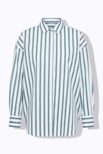 Plus size veliki brojevi Košulja dugih rukava na pruge za punije