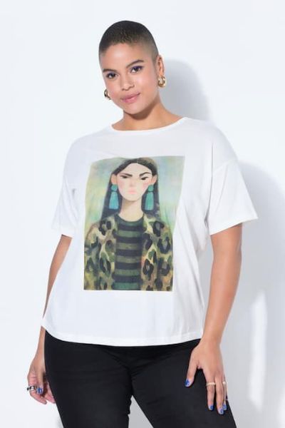 Veliki brojevi Majica kratkih rukava s motivom moda za punije